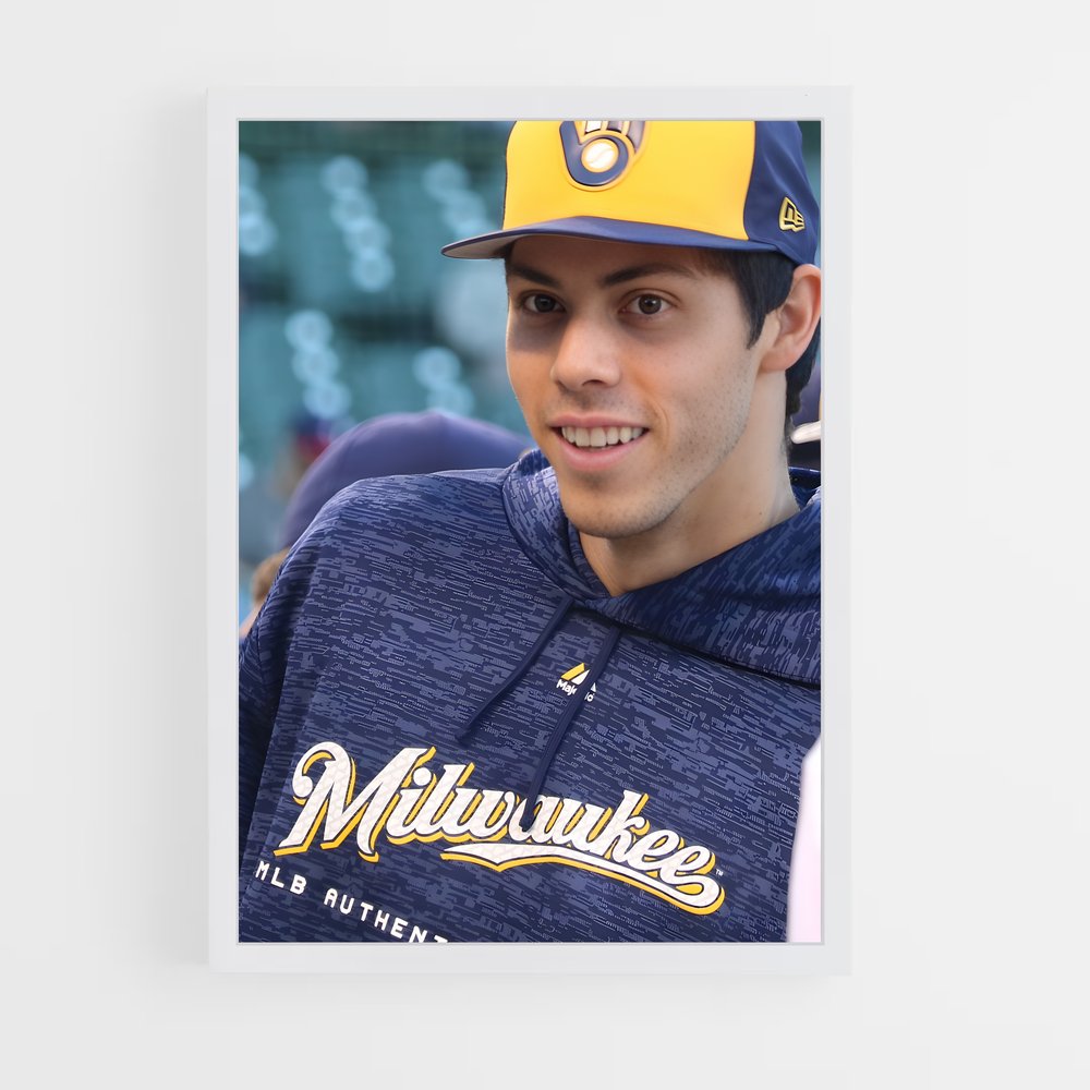 Poster Christian yelich exceptionnel – affiche Baseball (vue 3)